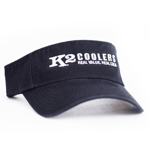 Image of K2 Coolers Hats K2 Coolers Visor - Navy with White Logo