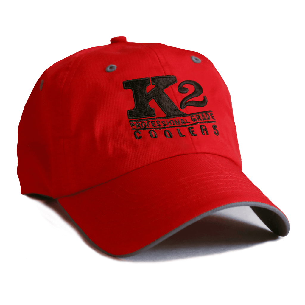 K2 Coolers Hats Red/white W/white Logo K2 Coolers Trucker Hat