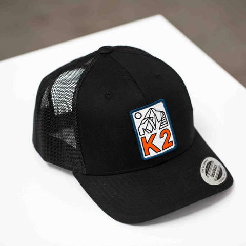 Image of K2 Coolers Trucker Hat K2 Coolers Trucker Hat - Black/black W/white Logo