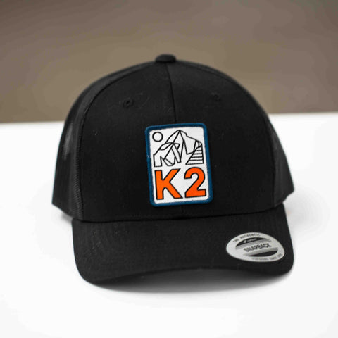 Image of K2 Coolers Trucker Hat K2 Coolers Trucker Hat - Black/black W/white Logo