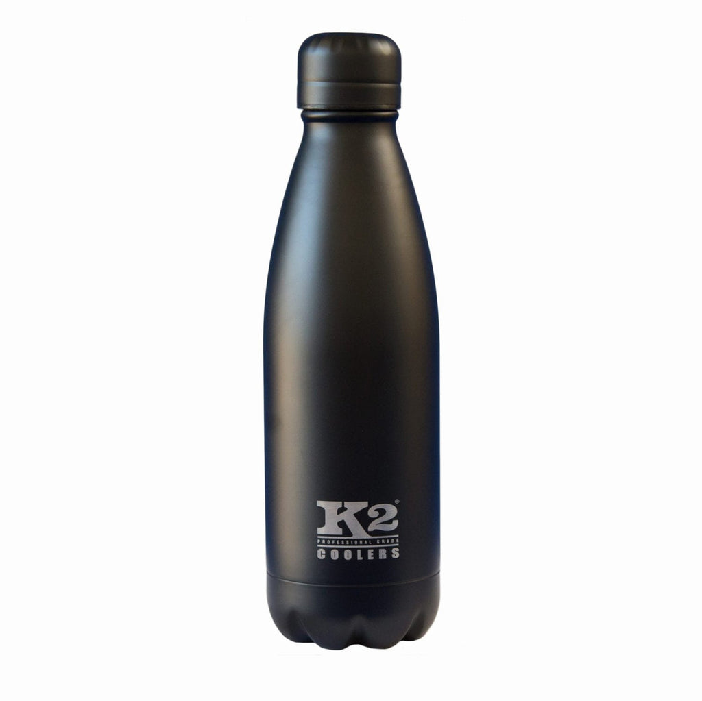 K2 Coolers Tumblers K2 Coolers Element Stainless Matte Black Bottle - 17 Ounce Case