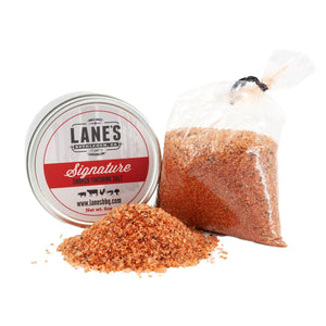 Lane's BBQ Salts 14.4/16 oz 6 bottles to case Lane's BBQ Signature