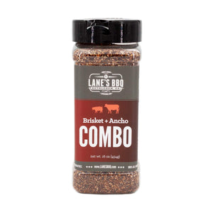 Lane's BBQ Sauces & Rubs 14.4/16 oz 6 bottles to case Lane's BBQ Brancho Combo Rub