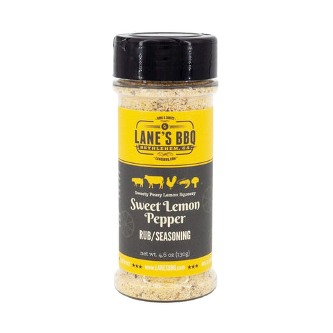 Image of Lane's BBQ Sauces & Rubs 4.4/4.6 oz 12 bottles to case Lane's BBQ Sweet Lemon Pepper Rub