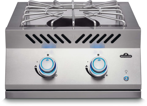 Image of Napoleon Built-in Gas Grill Napoleon Built-In 700 Series 18" Power Burner, Stainless Steel, with Stainless Steel Cover