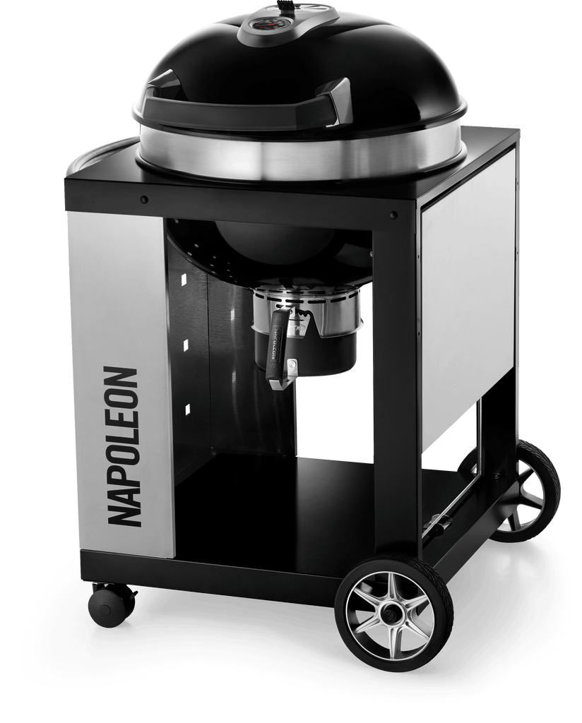 Napoleon Charcoal Grill Charcoal Napoleon PRO CART Charcoal Kettle Grill, Black