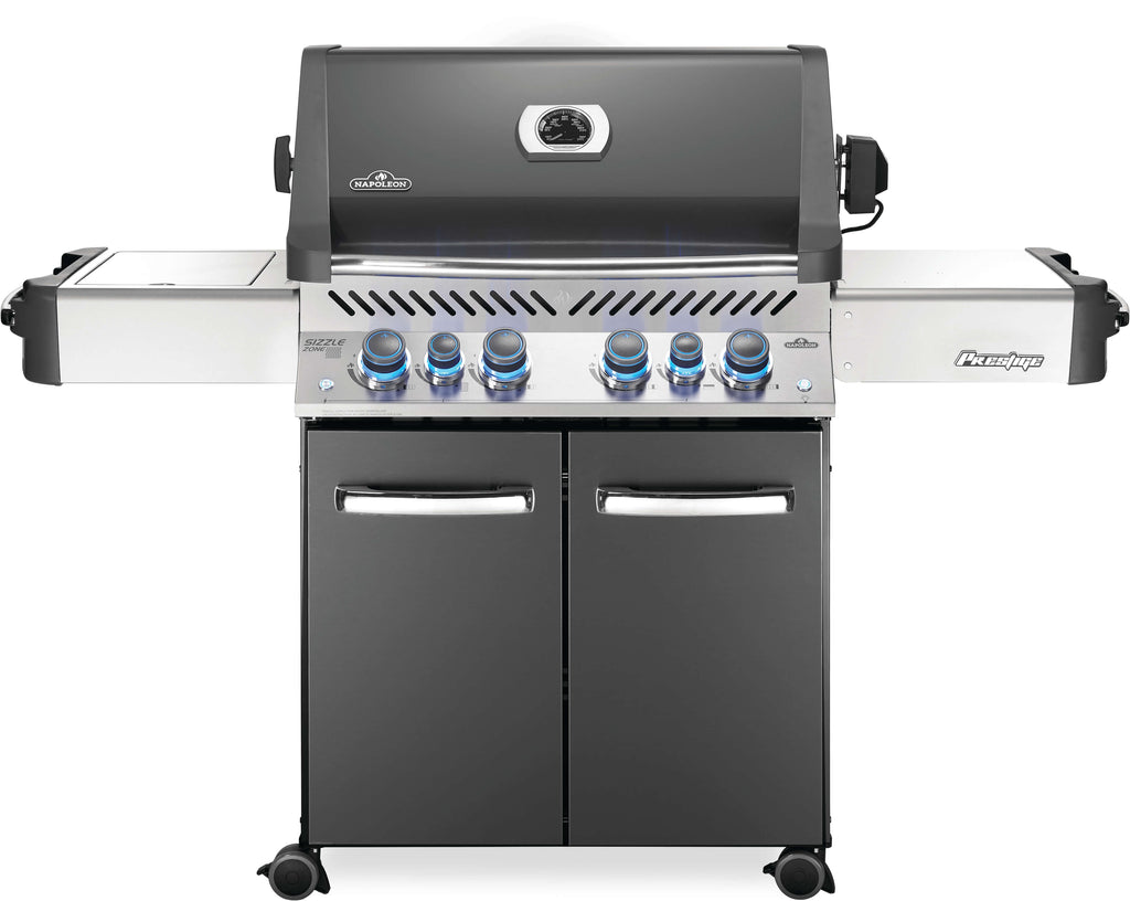 Napoleon Gas Grill Napoleon Prestige® 500 Natural Gas Grill with Infrared Side and Rear Burners, Grey