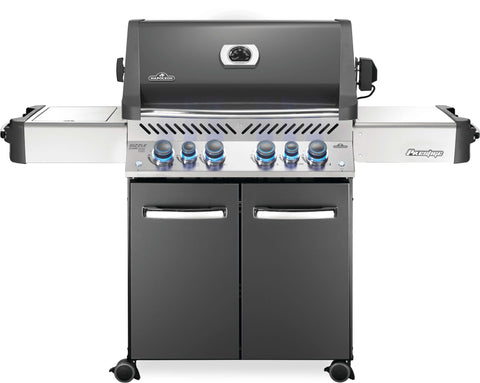 Image of Napoleon Gas Grill Napoleon Prestige® 500 Natural Gas Grill with Infrared Side and Rear Burners, Grey
