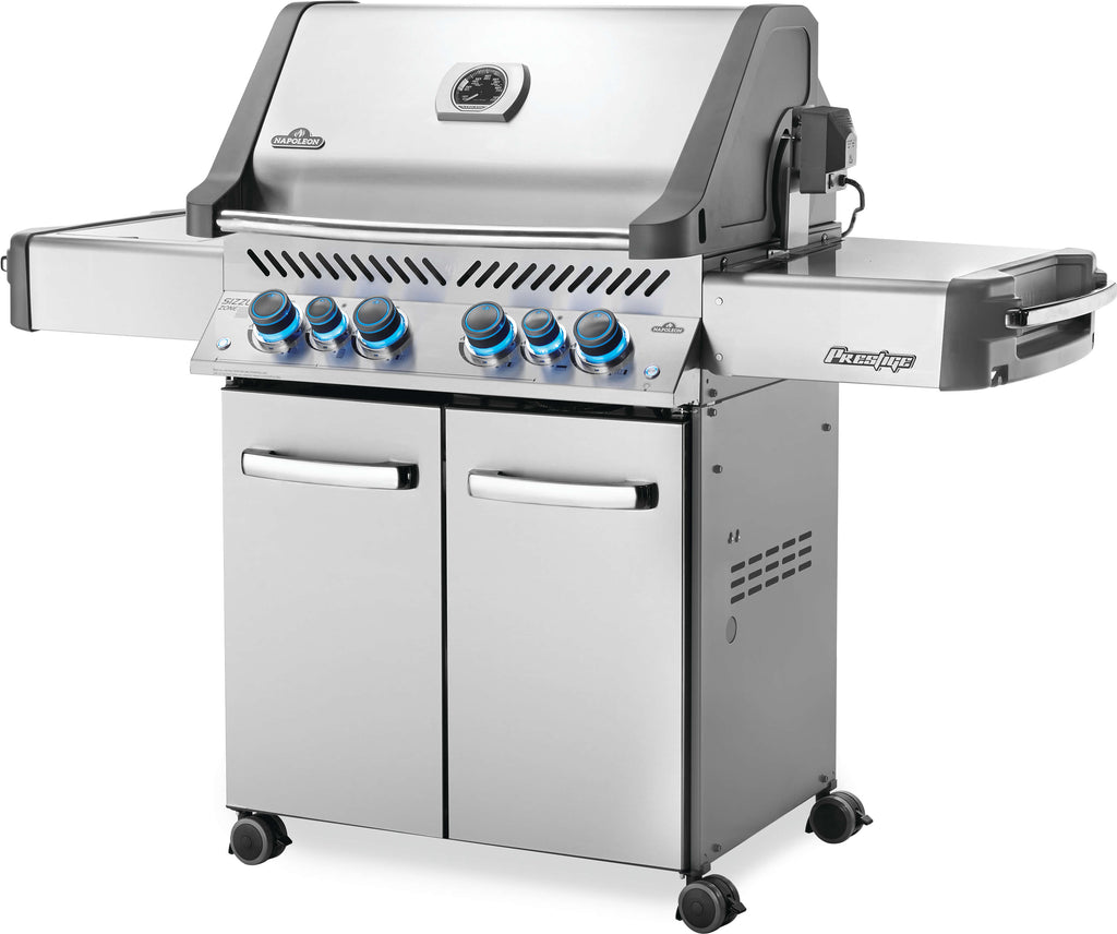 Napoleon Gas Grill Napoleon Prestige® 500 Natural Gas Grill with Infrared Side and Rear Burners, Stainless Steel