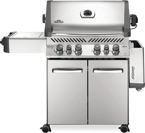 Image of Napoleon Gas Grill Napoleon Prestige® 500 Natural Gas Grill with Infrared Side and Rear Burners, Stainless Steel