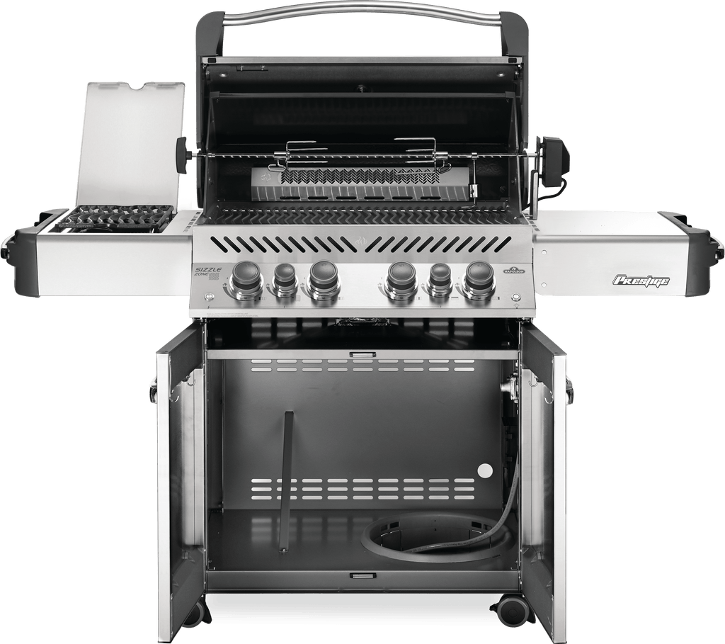 Napoleon Gas Grill Napoleon Prestige® 500 Natural Gas Grill with Infrared Side and Rear Burners, Stainless Steel