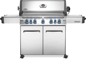 Napoleon Gas Grill Napoleon Prestige® 665 Propane Gas Grill with Infrared Side and Rear Burners, Stainless Steel