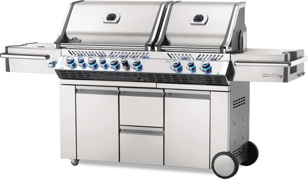 Napoleon: Prestige Pro 825 GAS Grill with Power Side Burner, Infrared Rear & Bottom Burners, Natural GAS