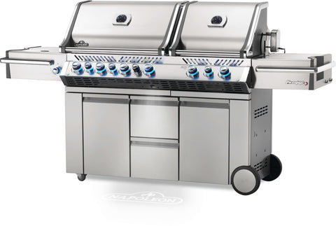 Napoleon Gas Grill Napoleon Prestige PRO™ 825 Grill with Power Side Burner and Infrared Rear & Bottom Burners, Stainless Steel