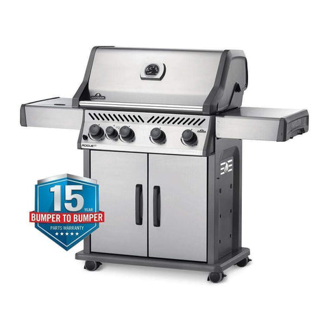 Image of Napoleon Gas Grill Napoleon Rogue® XT 525 Grill with Infrared Side Burner and Rear Burners, Stainless Steel