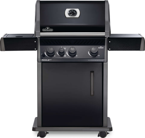 Image of Napoleon Gas Grill Natural Gas Napoleon Rogue® XT 425 Natural Gas Grill with Infrared Side Burner, Black