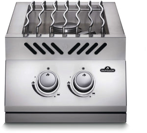 Napoleon Grill Burner Napoleon Built-In 500 Series Inline Dual Range Top Burner with Stainless Steel Cover