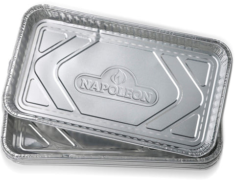 Image of Napoleon Grill Drip Pans Napoleon Large Grease Drip Trays (14" x 8") - Pack of 5