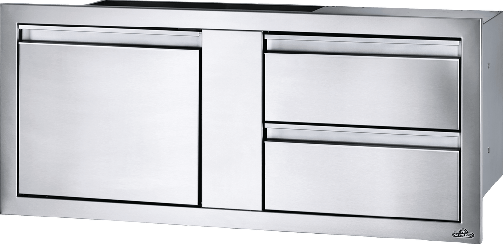 Napoleon Outdoor Kitchen Component Napoleon 42" X 16" Single Door & Double Drawer Combo