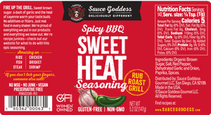Old world spice Sauce Goddess BBQ Sweet Heat