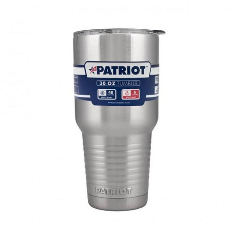 Image of Patriot Coolers Tumblers Silver Copy of Patriot Coolers Patriot 30oz tumbler