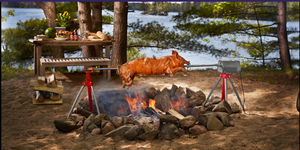 Pig Out Roasters The Ultimate Charcoal Pig Rotisserie - 170 LB Capacity
