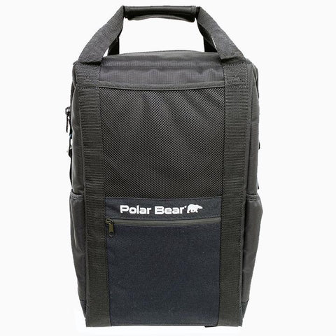 Image of Polar Bear Soft Coolers Black Polar Bear Original Backpack Soft Side Coolers