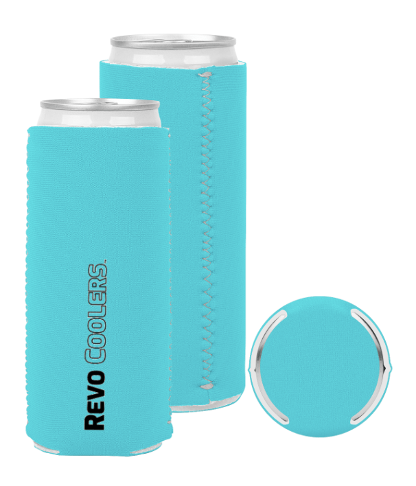 Revo Coolers Bottle Insulator Tropical Revo Coolers Roozies Slim Can & Bottle Insulator 12 pack
