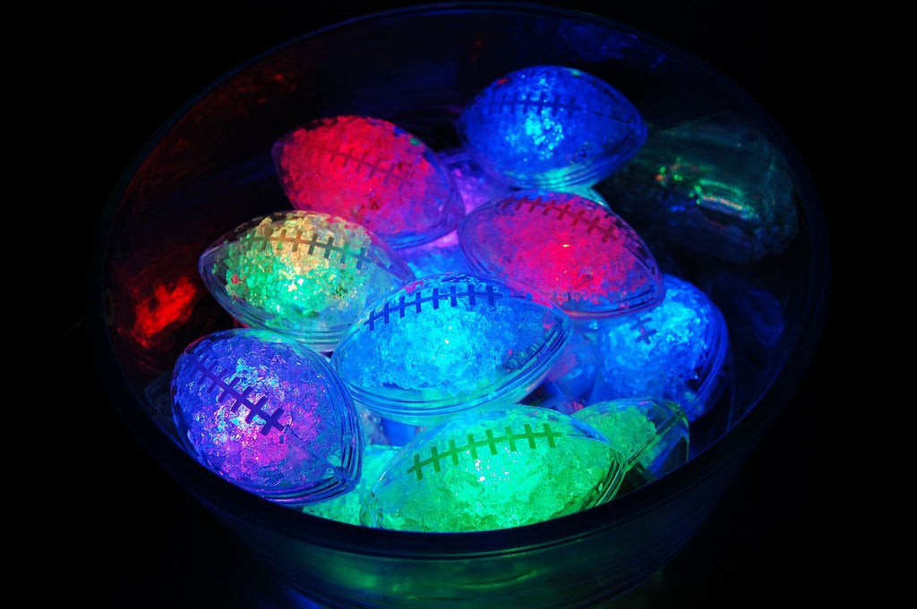 Revo Coolers Ice Cube Revo Coolers Football Multi-Color LED Light Up Ice Cubes 12 pack