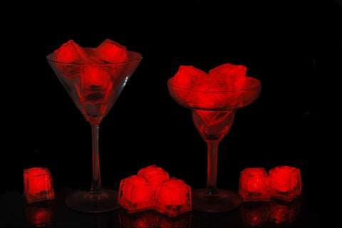 Image of Revo Coolers Ice Cube Revo Coolers Red Light Up Ice Cube 12 pack