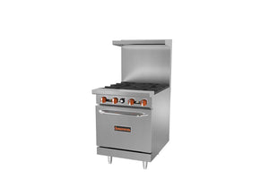 Sierra Ovens SR-4-24 4 Burner Gas Range