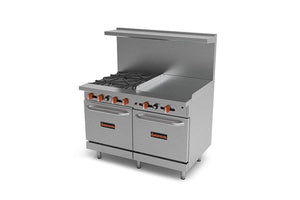 Sierra Ovens SR-4B-24G-48 Gas Range with Griddle