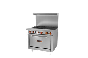 Sierra Ovens SR-6-36 6 Burner Gas Range