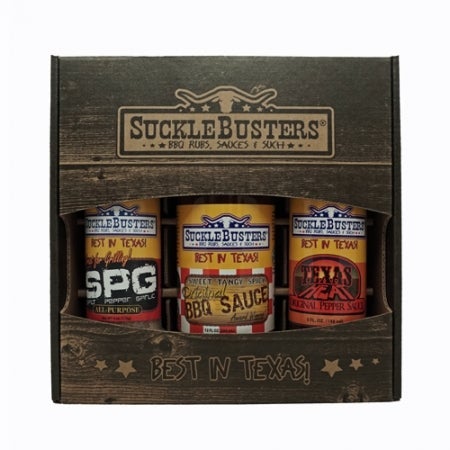 SuckleBusters Sauces & Rubs SuckleBusters Gift Box Best of Texas 3 Pack