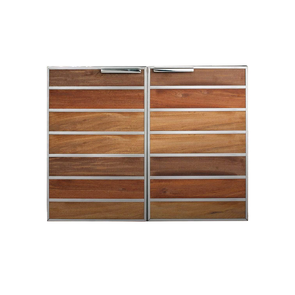 Summerset Access Door Summerset Madera 30"Teak Dry Storage 2-Drawer & Access Door Combo
