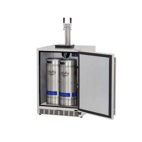 Image of Summerset Refrigeration Summerset 6.6c Deluxe Outdoor Rated Double Tap Kegerator - Completed