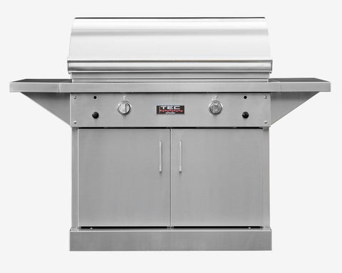 Image of Tec Grills Grill TEC Grills 44" Sterling Patio On Stainless Cabinet With Side Shelves (64")