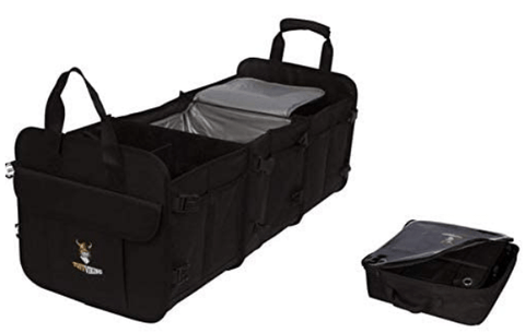 Tuff Viking Cooler Bag Tuff viking 4-in-1 convertible large trunk organizer with built-in insulated leakproof cooler bag.