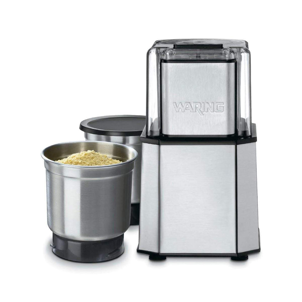 Waring Commercial Blender Waring Commercial 1.5-Cup Professional Spice Grinder w/ 3 Stainless Steel Cutter Bowl and Storage Lids