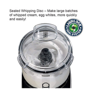 Waring Commercial 2.5-Qt. Bowl Cutter Mixer with Flat Lid and LiquiLock® Seal System