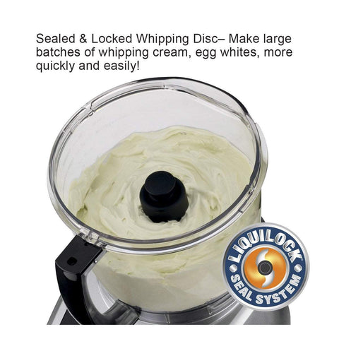 Image of Waring Commercial Blender Waring Commercial 4-Qt. Combination Bowl Cutter Mixer and Continuous-Feed with Dicing and LiquiLock® Seal System