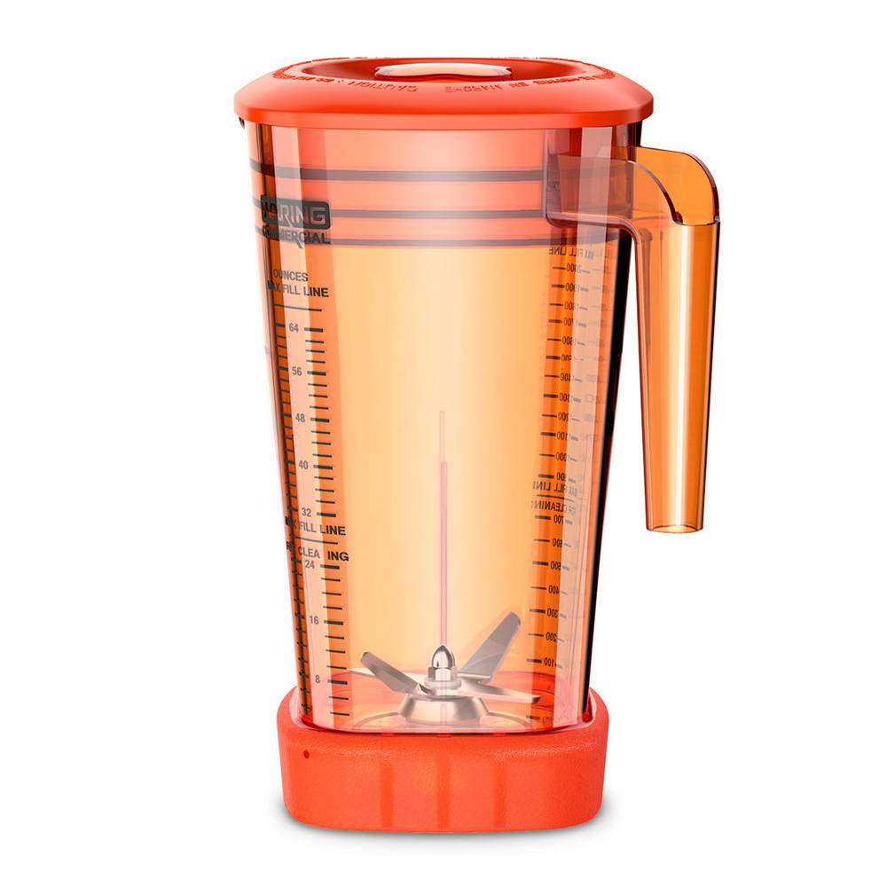 Waring Commercial Blender Waring Commercial 64 oz. Orange Copolyester Container Complete