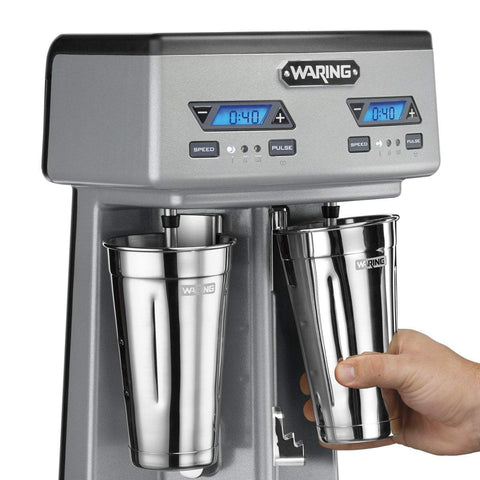 Image of Waring Commercial Blender Waring Commercial Heavy-Duty Double-Spindle Drink Mixer with Timer, 2 Cups Included