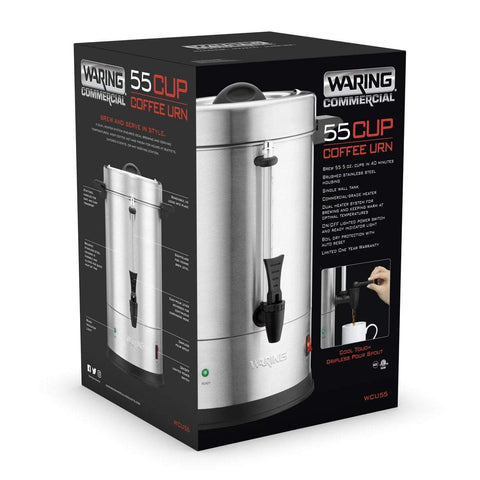 Image of Waring Commercial Coffee Urns Waring Commercial Coffee Urn Stainless Steel – 110 Cups