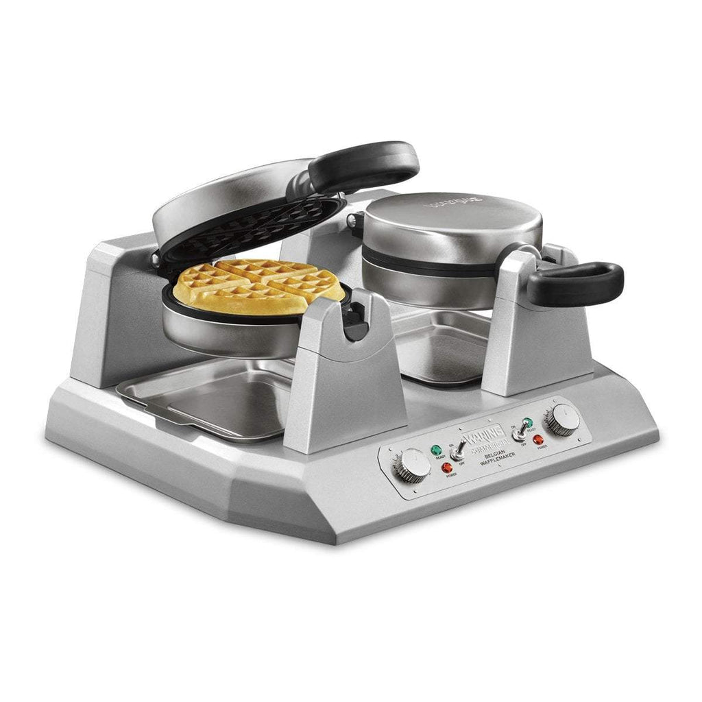 Waring Commercial Cook Waring Commercial Double Belgian Waffle Maker — 120V, 2400 Watts, 20 Amps