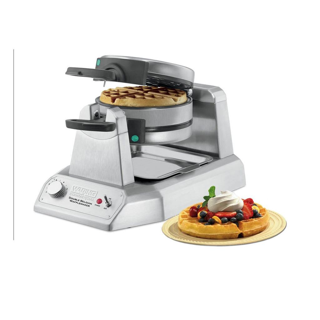 Waring Commercial Cook Waring Commercial Heavy-Duty Double Vertical Belgian Waffle Maker — 120V, 1400 Watts