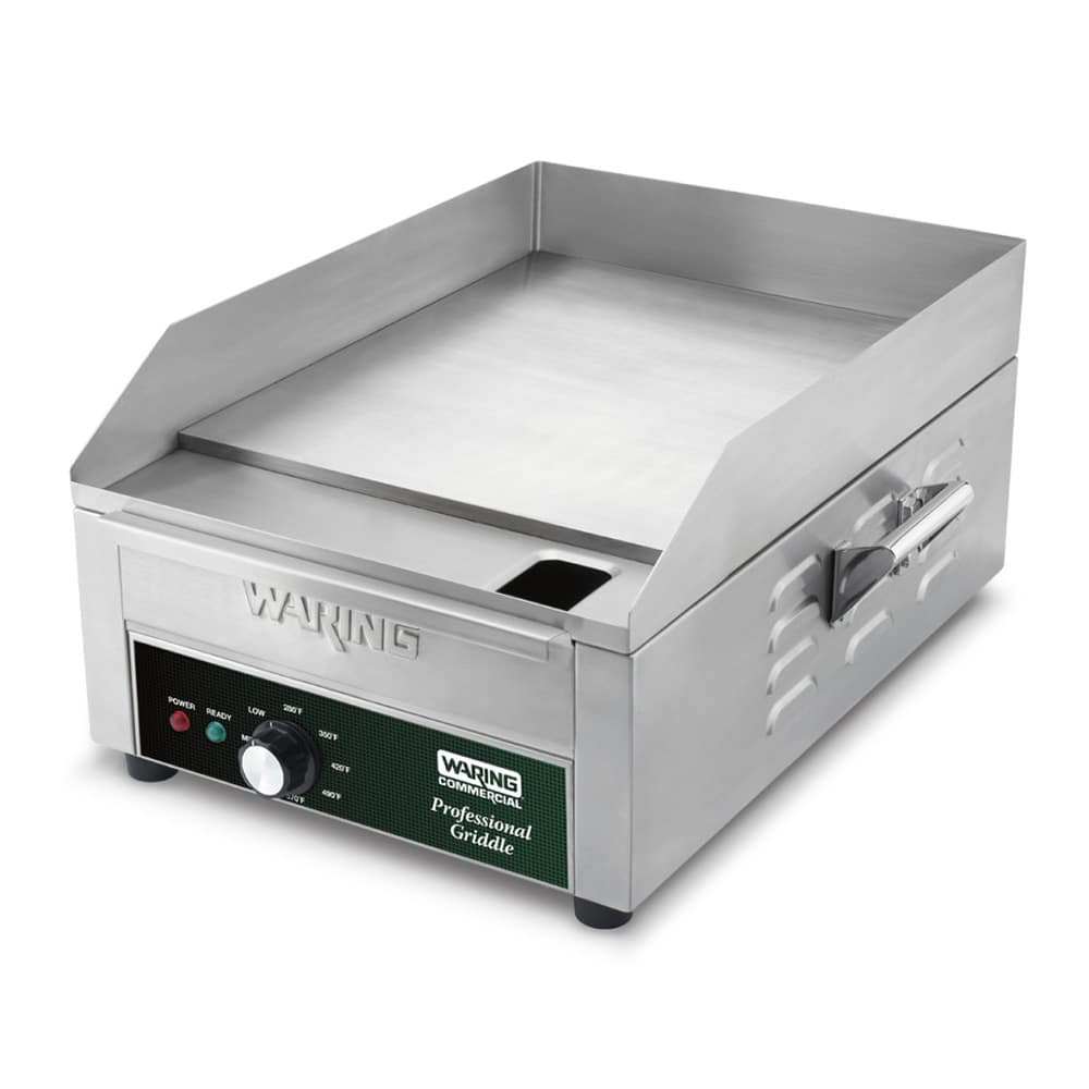 Waring Commercial Grill Waring Commercial Countertop Electric Griddle — 120V, 1800W  (14" x 16" cooking surface)