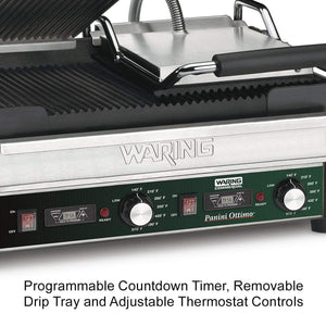 Waring Commercial Panini Ottimo® Dual Panini Grill with Timer — 240V  (17
