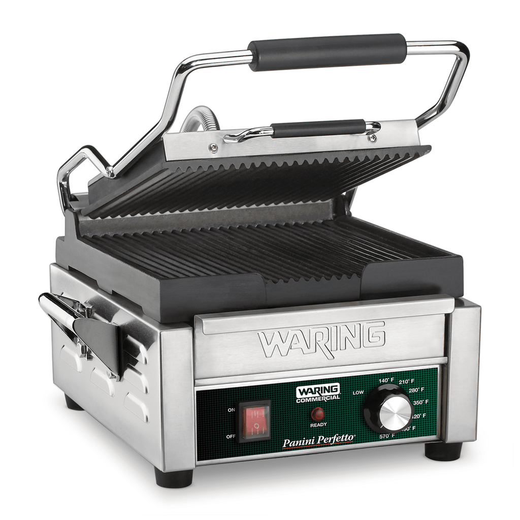 Waring Commercial Grill Waring Commercial Panini Perfetto® Compact Panini Grill — 208V  (9.75" x 9.25" cooking surface)