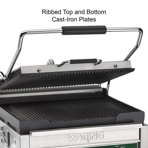 Image of Waring Commercial Grill Waring Commercial Panini Supremo® Large Panini Grill — 120V  (14.5" x 11" cooking surface)